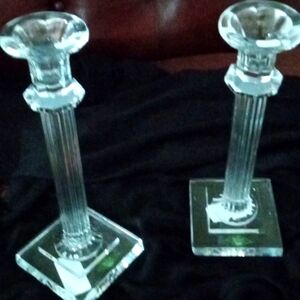 Shannon crystal candle sticks 18'